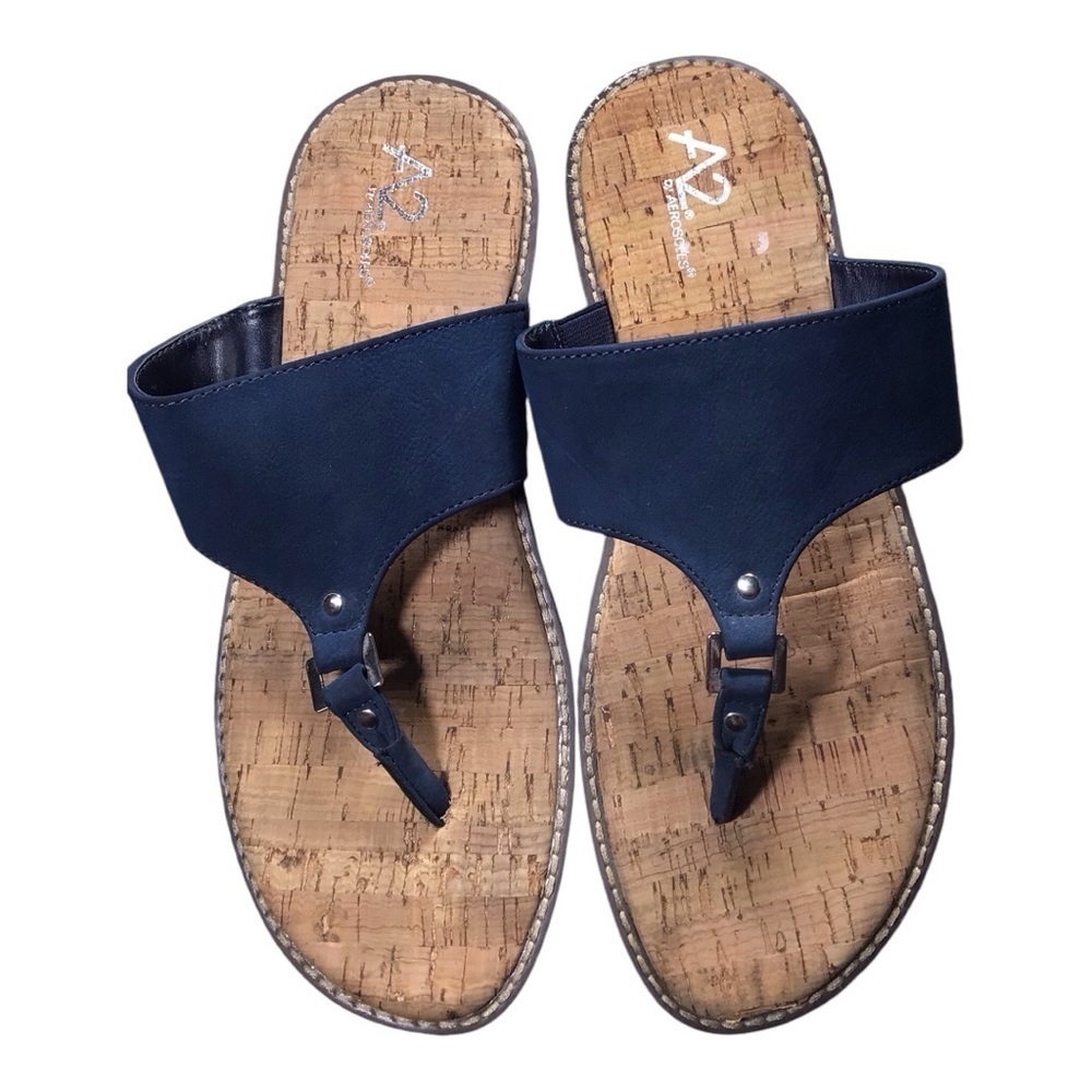 A2 by Aerosoles platform Flip Flop super Comfy Shoes EUC size 9.5 - Picture 1 of 5